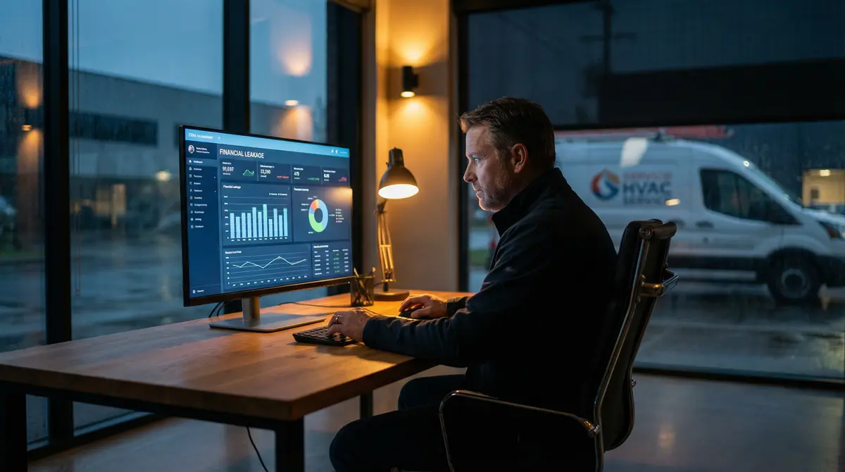 HVAC CPL 2026 Analysis: Data dashboards showing lead costs and revenue recovery metrics